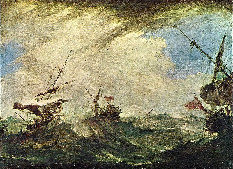 Francesco Guardi Schiffe im Meeresgewitter Norge oil painting art